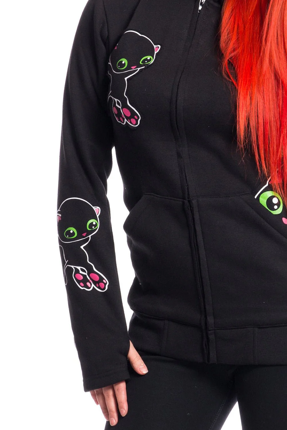 Black Cat Hoodie [BLACK] - Image 4