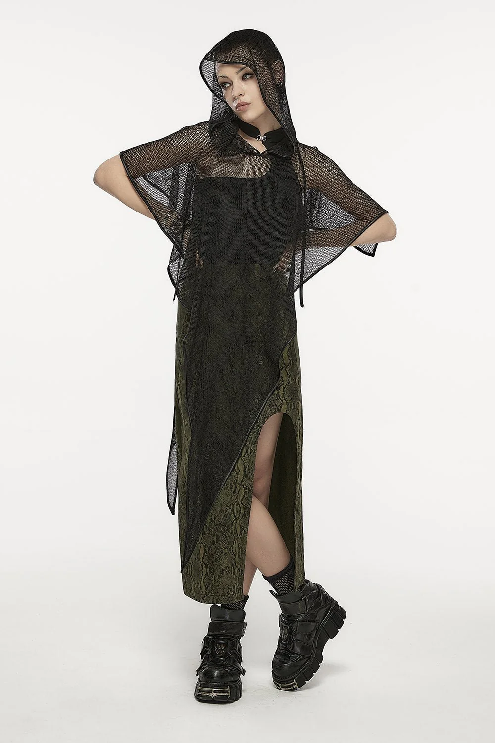 Black Coven Hooded Cloak