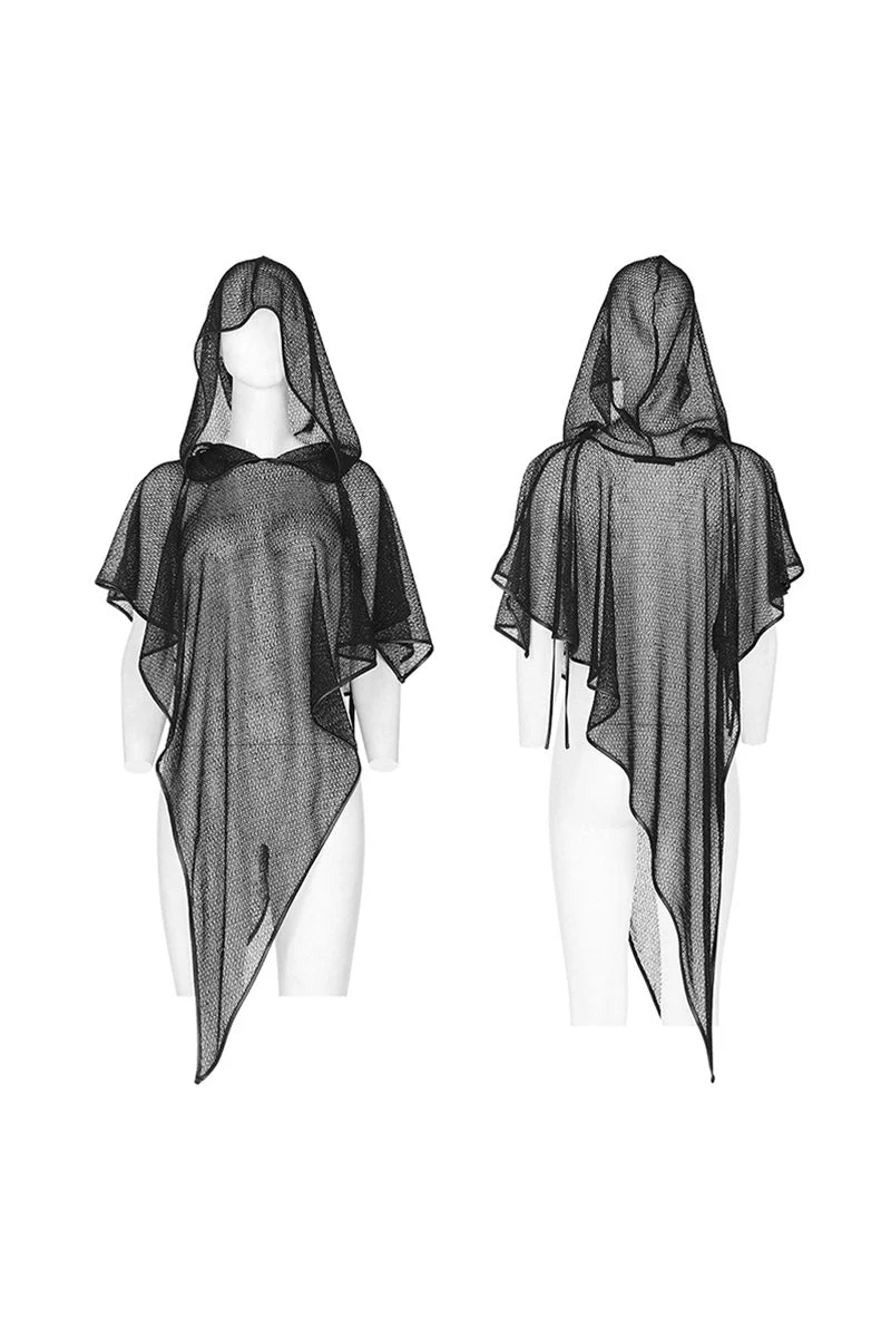 Black Coven Hooded Cloak - Image 7