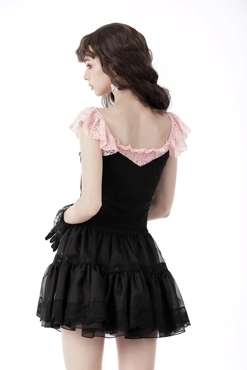 Black Cupcakes Ruffle Skirt - Image 5