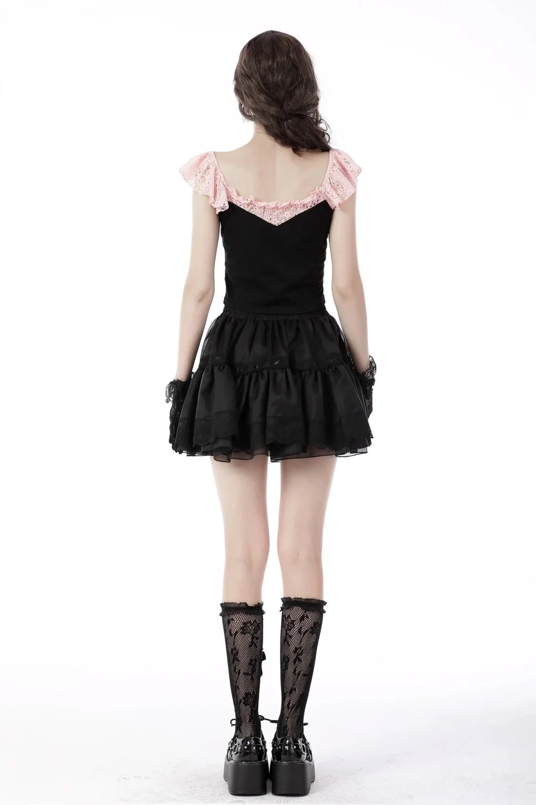 Black Cupcakes Ruffle Skirt - Image 6