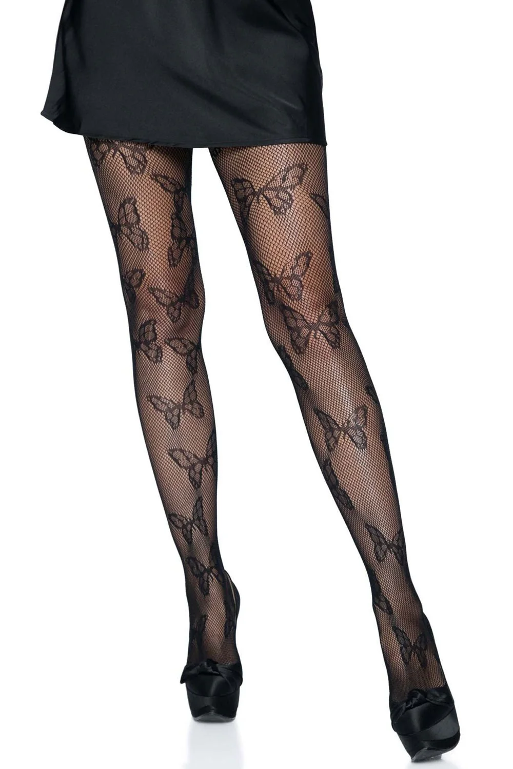 Black Fantasy Butterfly Tights - Image 2
