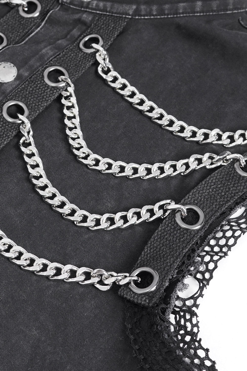Black Flame Distressed Vest - Image 7