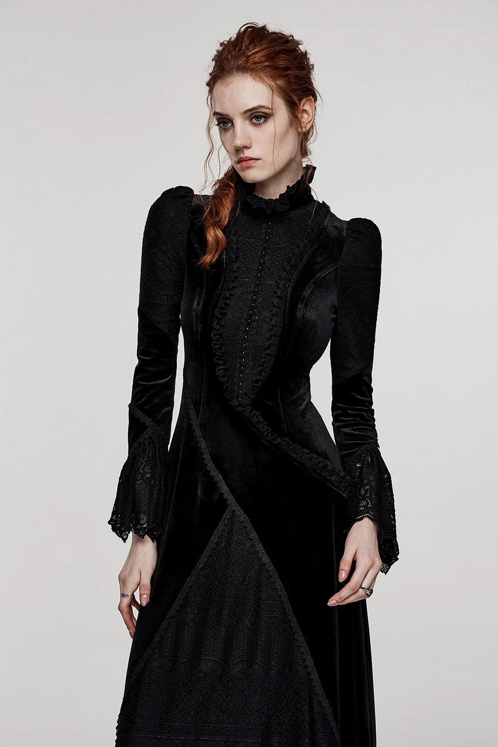 Black Madonna Gothic Dress - Image 2