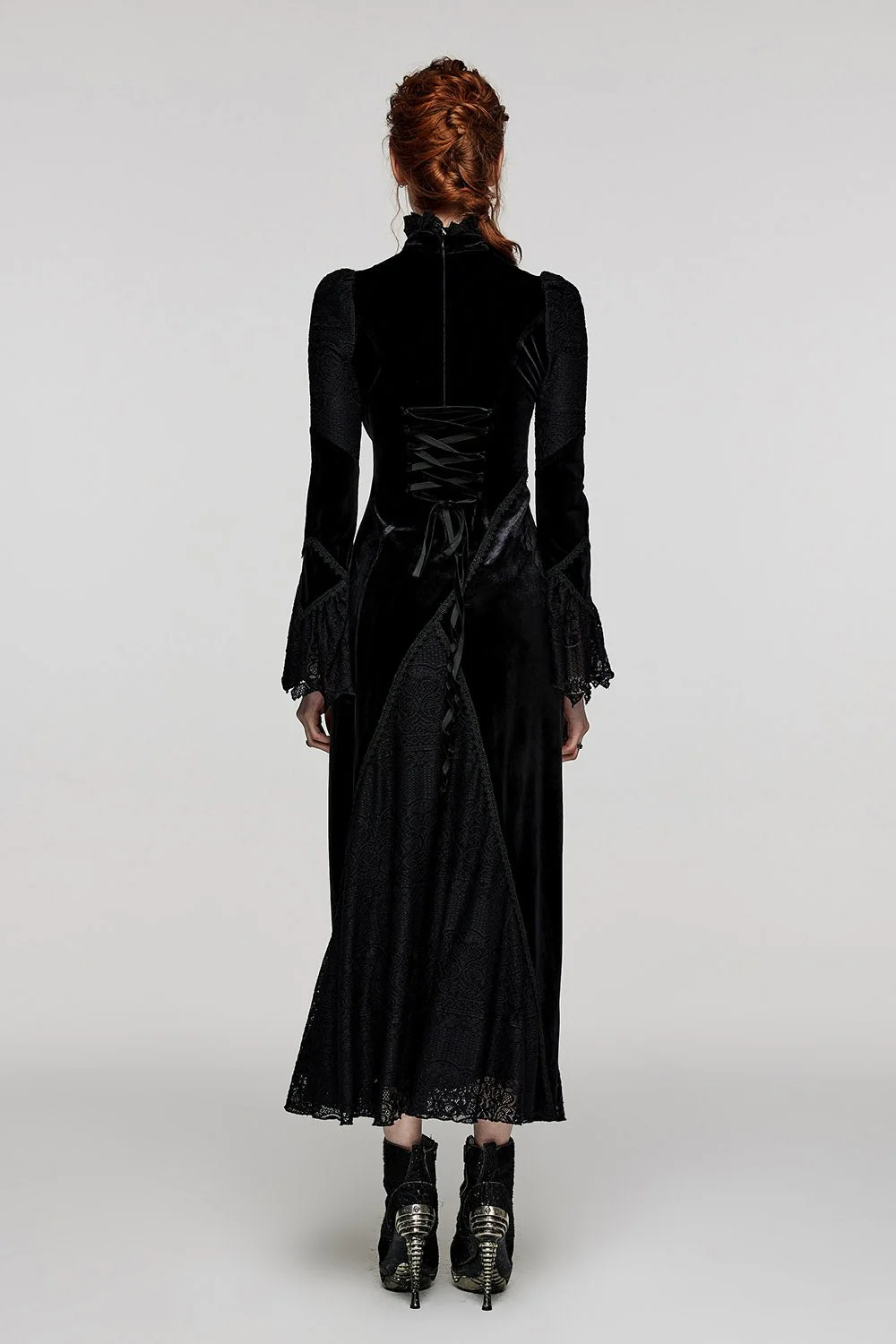 Black Madonna Gothic Dress - Image 5