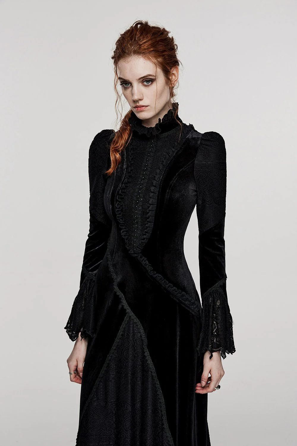 Black Madonna Gothic Dress - Image 6