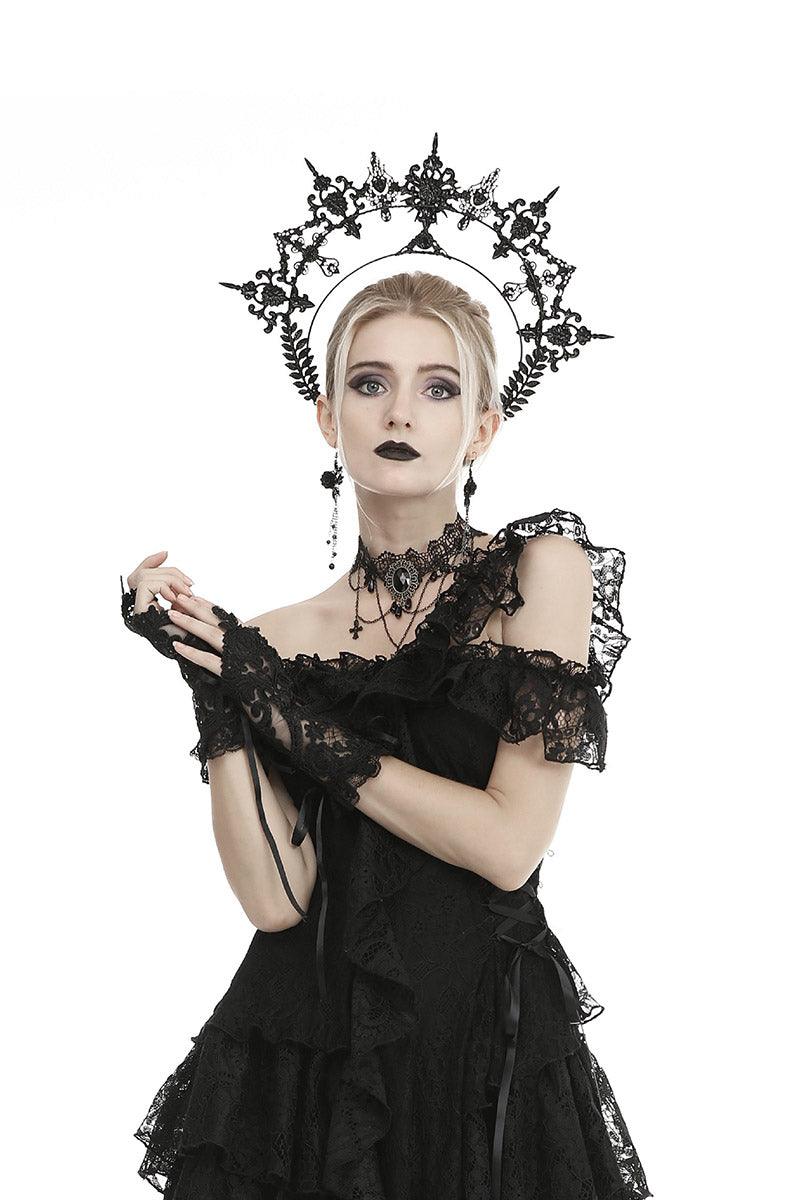 Black Magic Gothic Gloves - Image 2