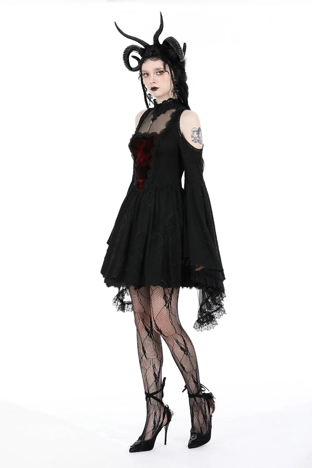 Black Majesty Mini Dress - Image 2