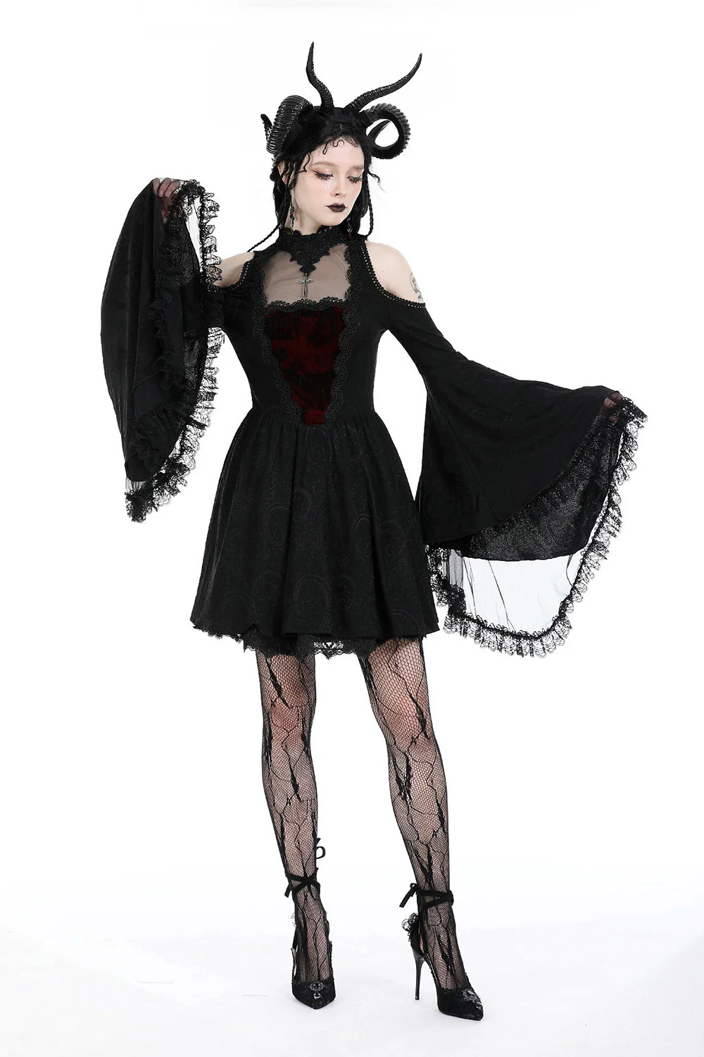 Black Majesty Mini Dress - Image 3