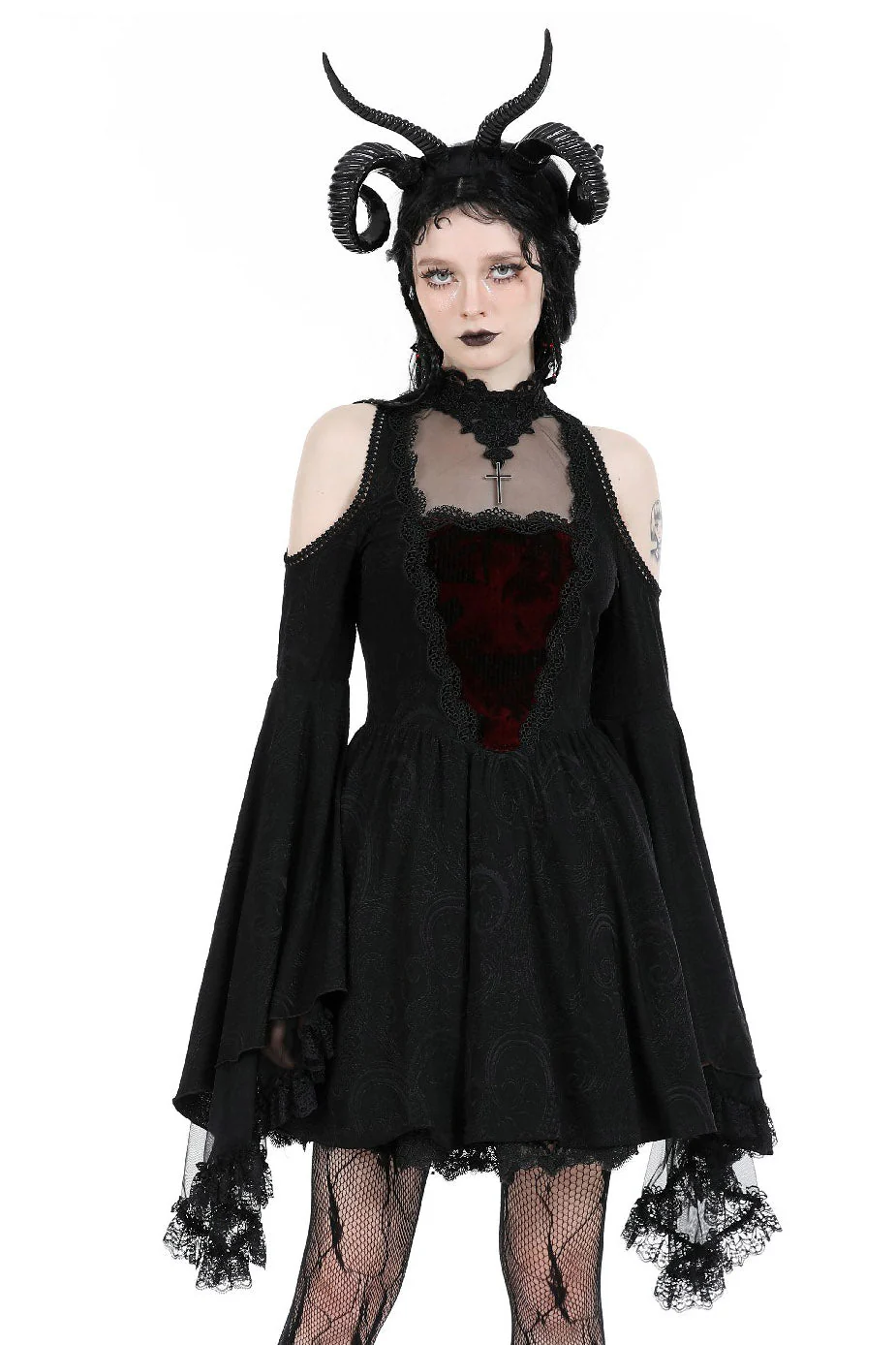 Black Majesty Mini Dress - Image 4