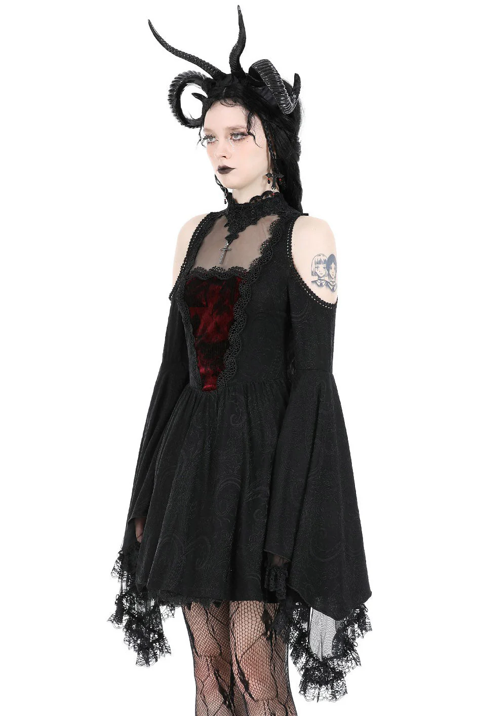 Black Majesty Mini Dress - Image 5