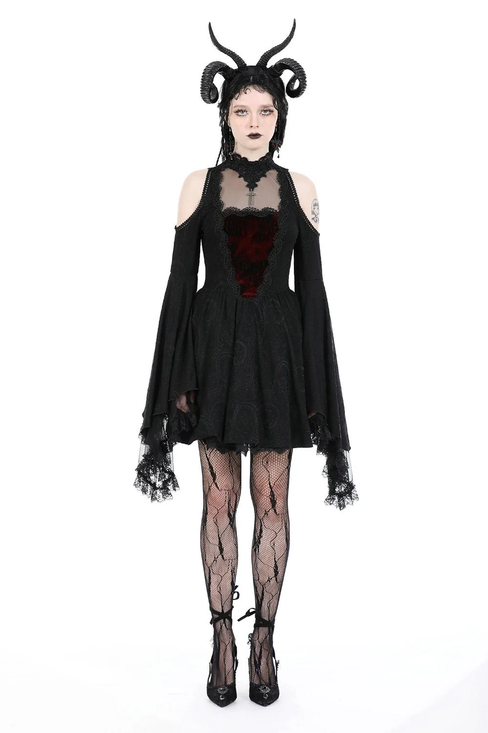 Black Majesty Mini Dress - Image 7