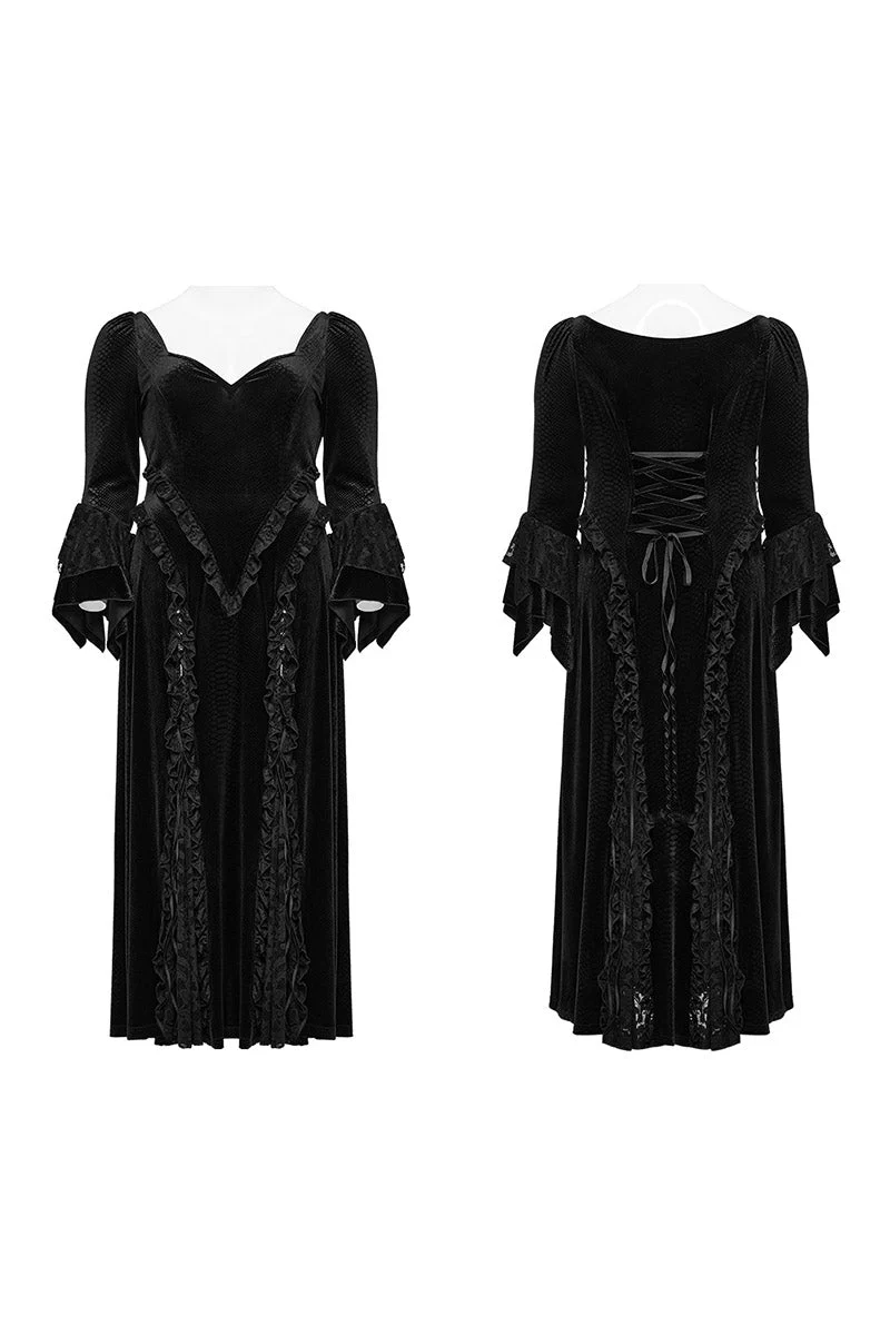 Black Majesty Vampire Goth Dress [Plus Size] - Image 7