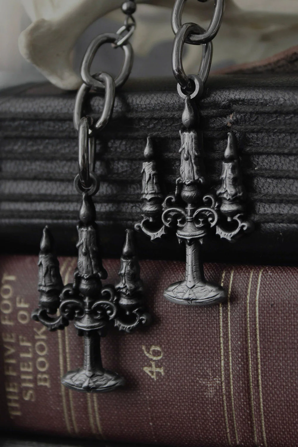 Black Mass Candelabra Earrings - Image 3