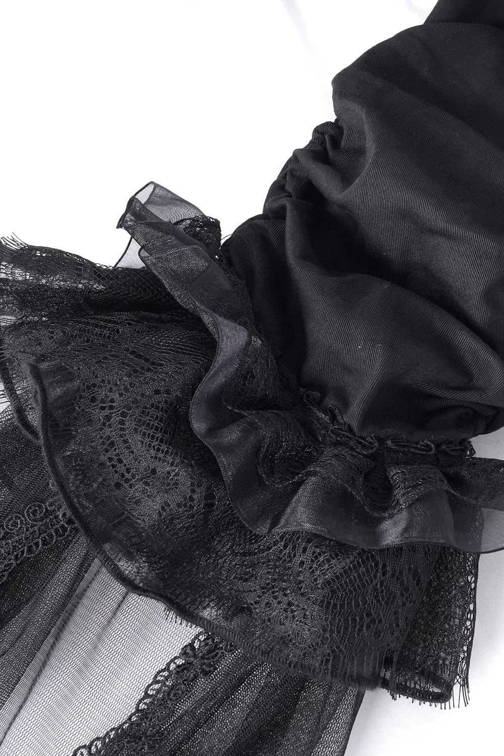 Black Mast Ruffle Flared Pants - Image 8