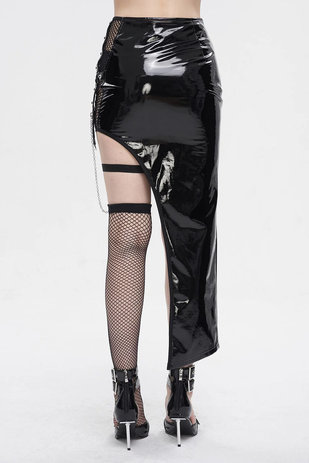Black Moonlight Harness Split Skirt Set - Image 5