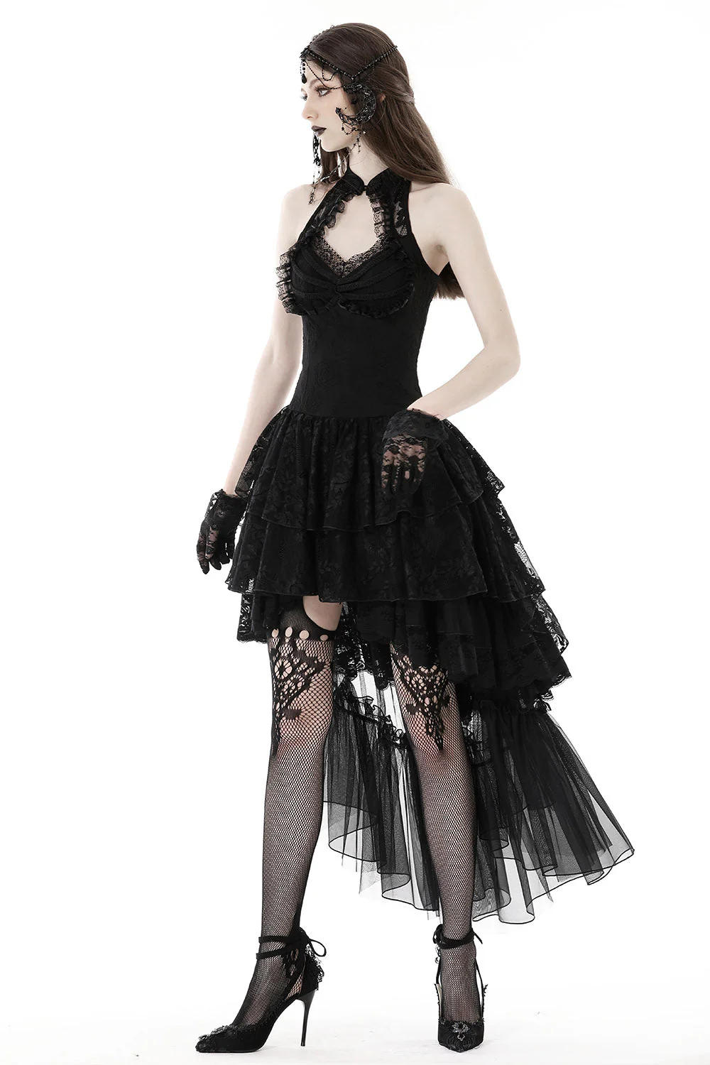 Black Moonlight High Low Dress - Image 2