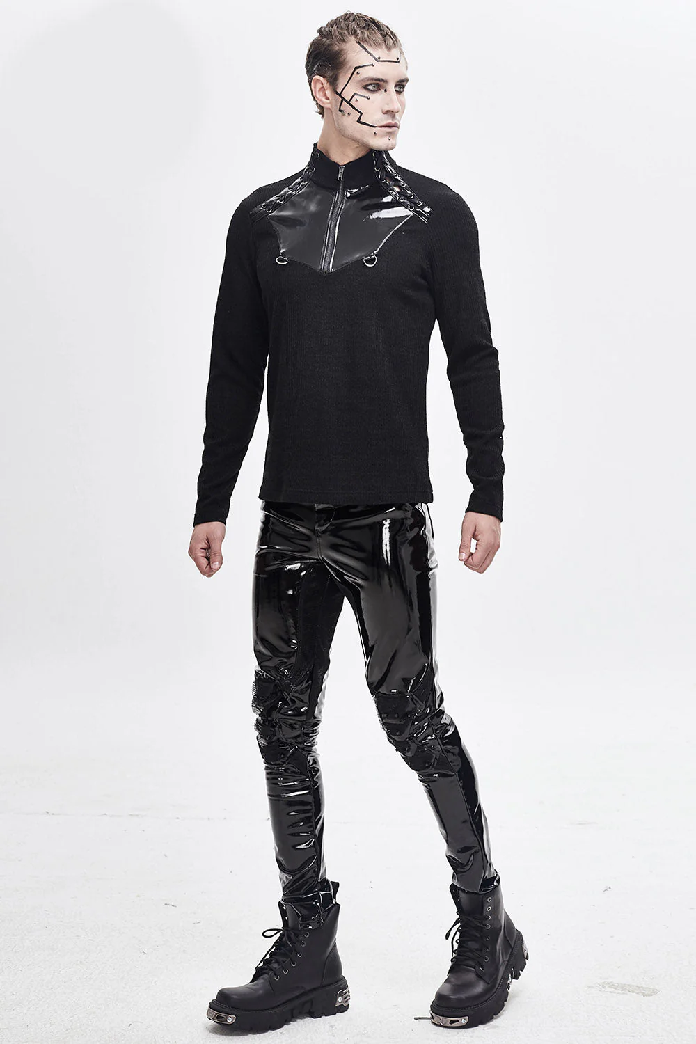 Black Moonlight Vinyl Pants - Image 5