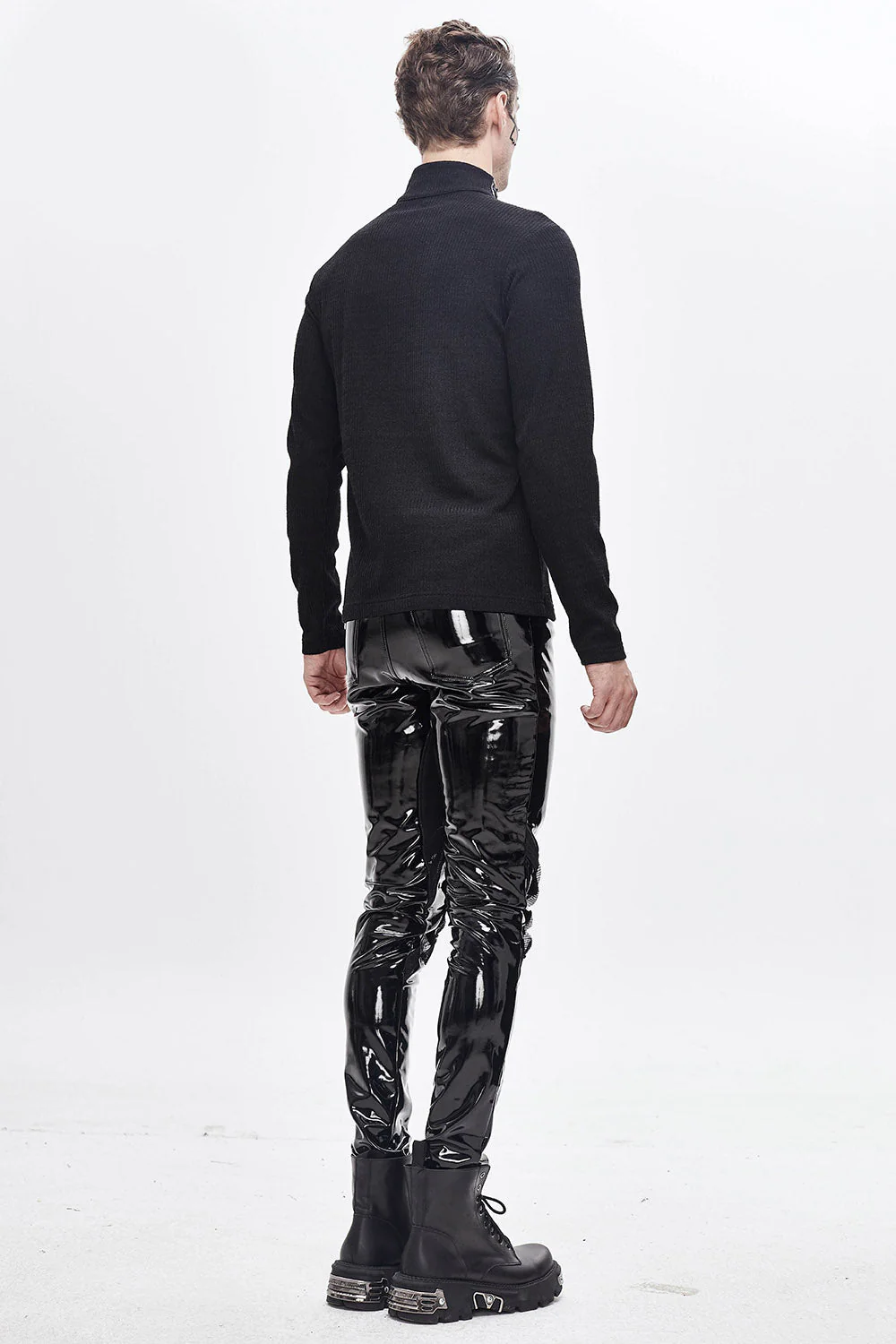 Black Moonlight Vinyl Pants - Image 6