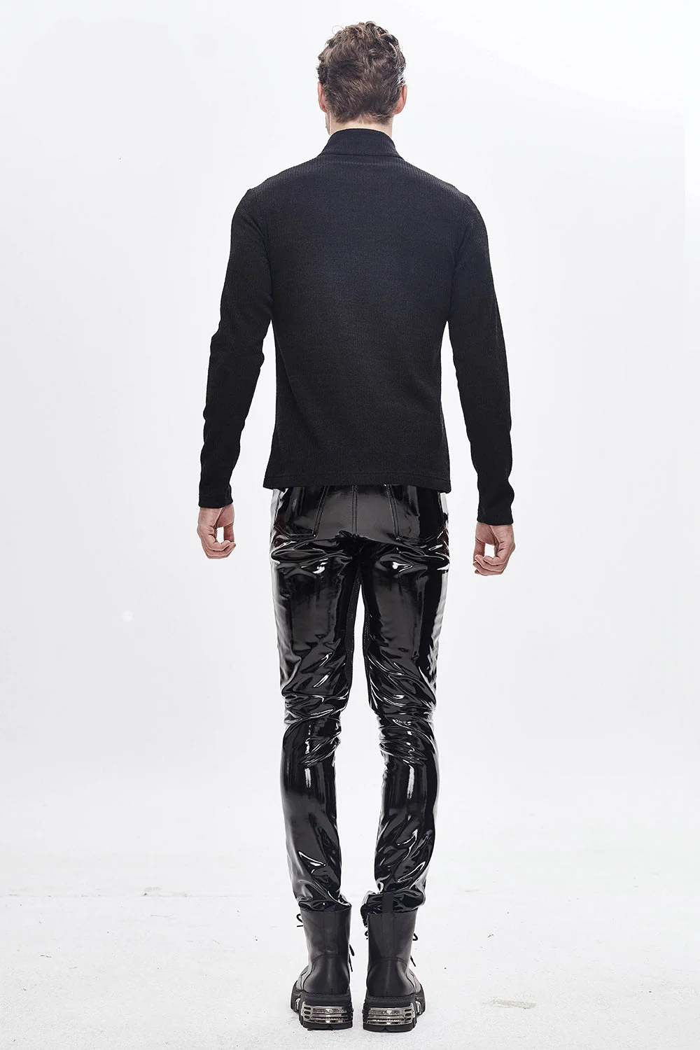 Black Moonlight Vinyl Pants - Image 7