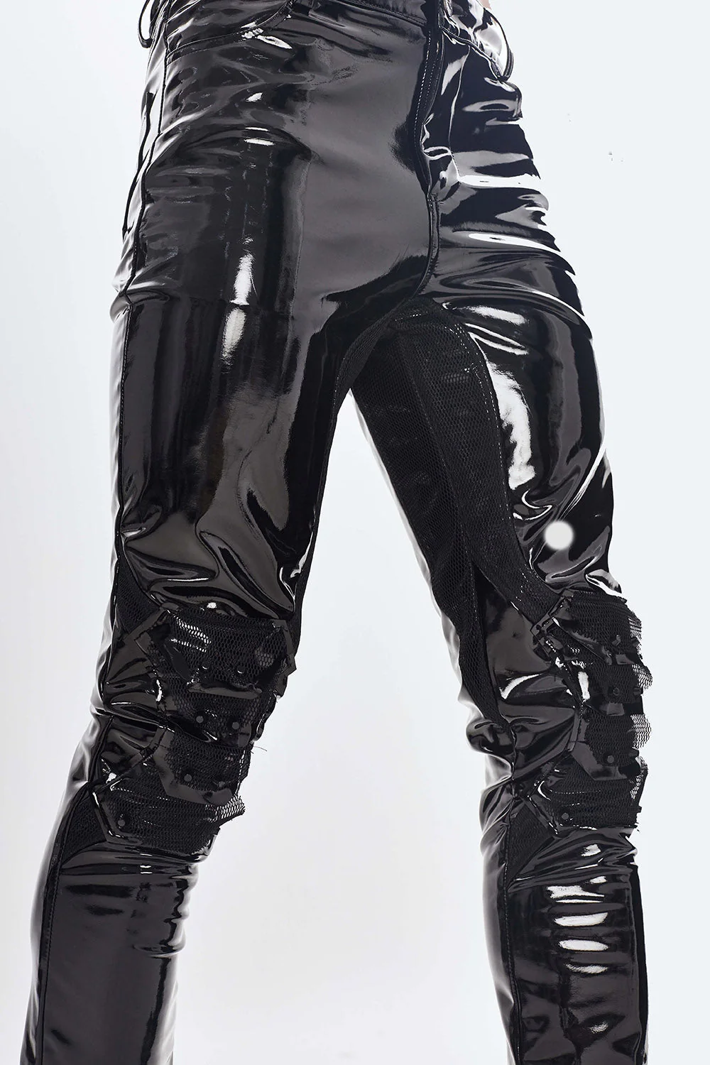 Black Moonlight Vinyl Pants - Image 8