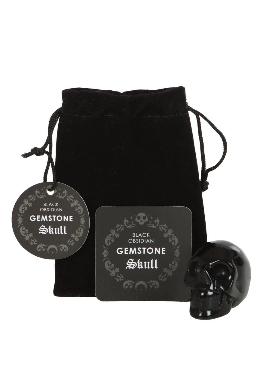 Black Obsidian Crystal Skull - Image 4