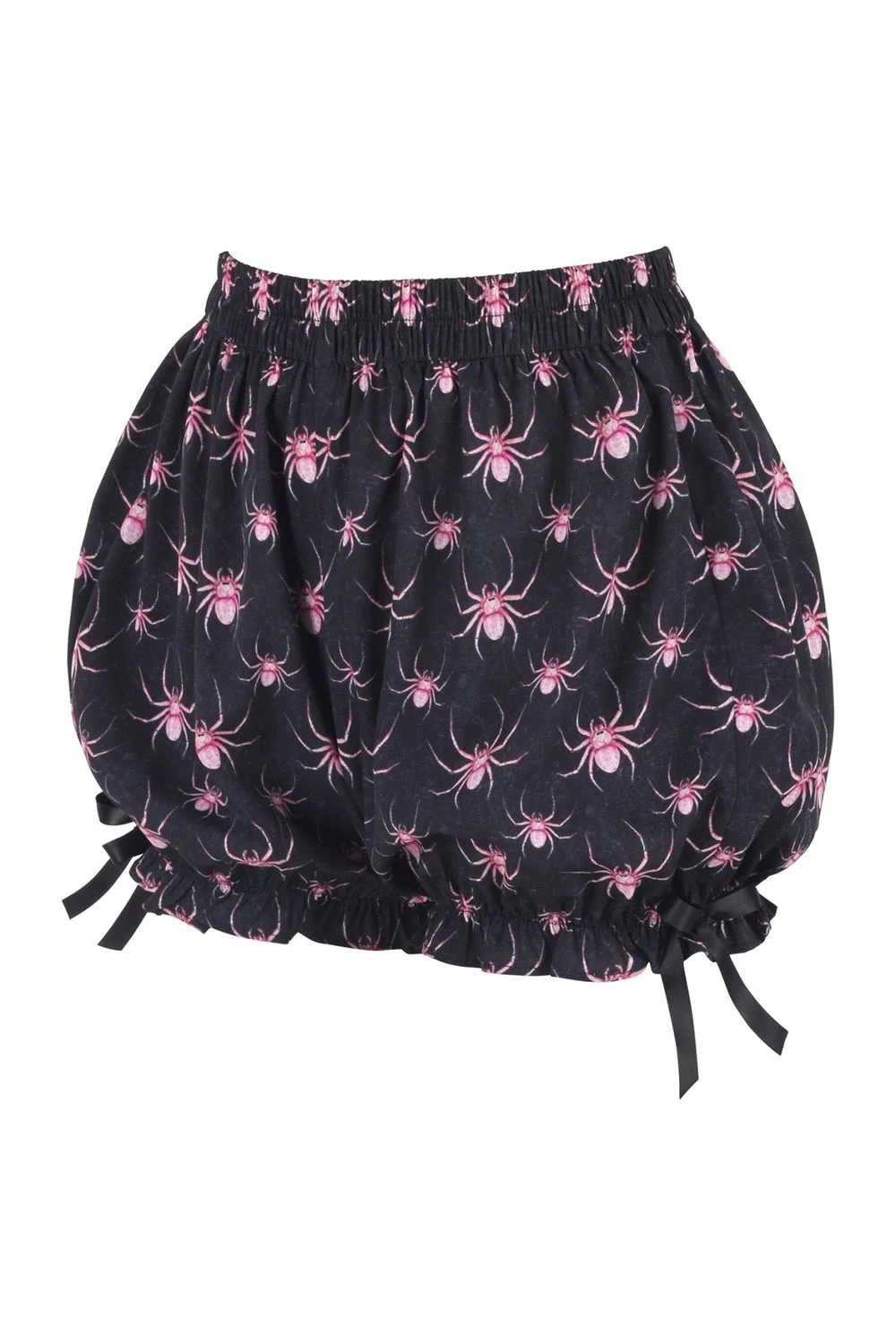 Black/Pink Spider Crepe Bloomers - Image 2