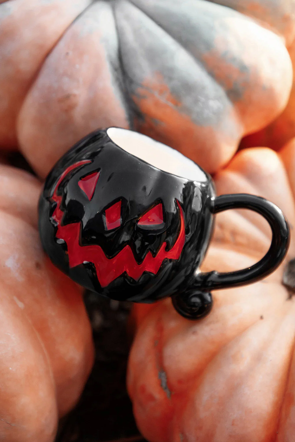 Black & Red Pumpkin | Haunted Hallows Mug - Image 5