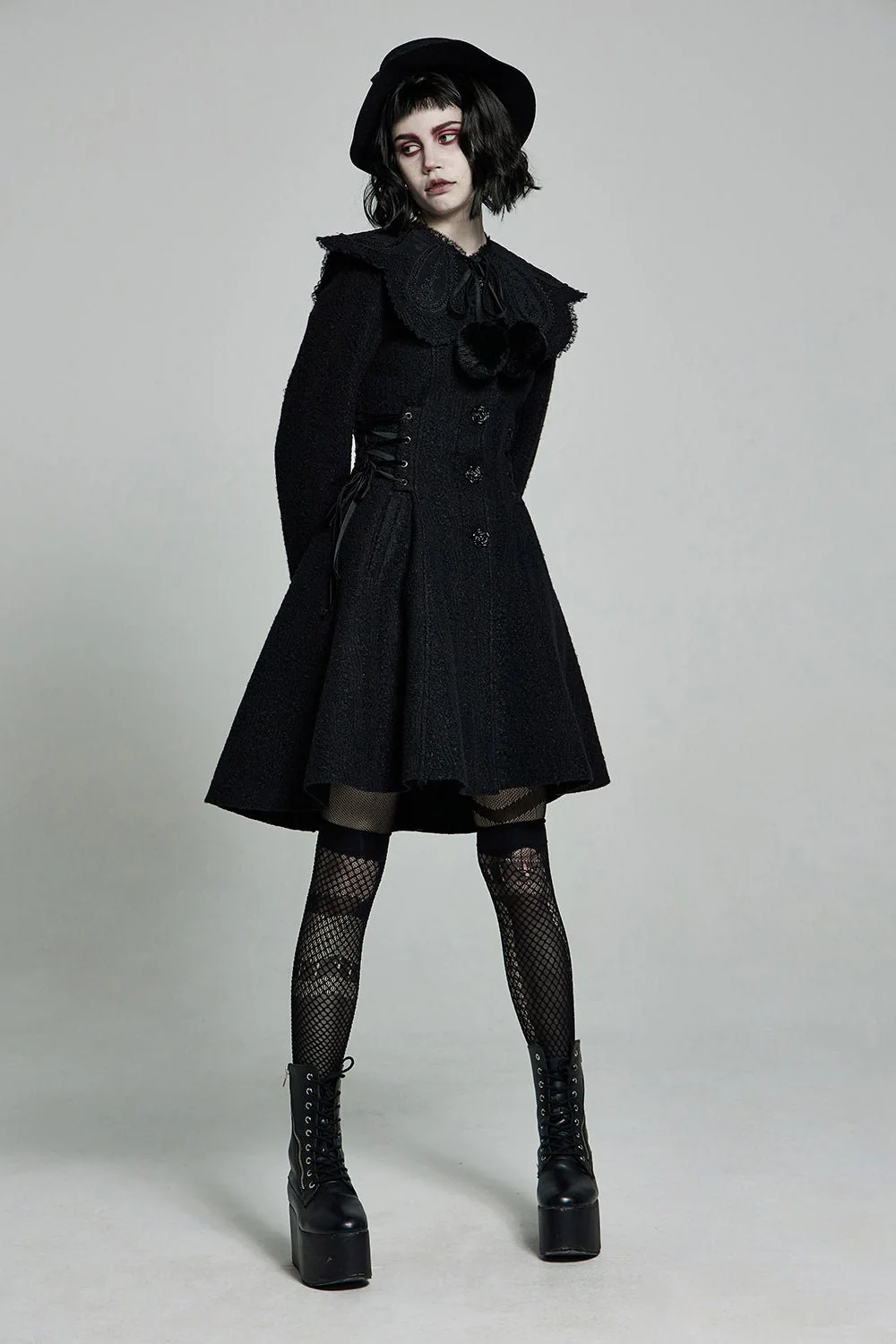 Black Sheep Vintage Goth Coat - Image 2