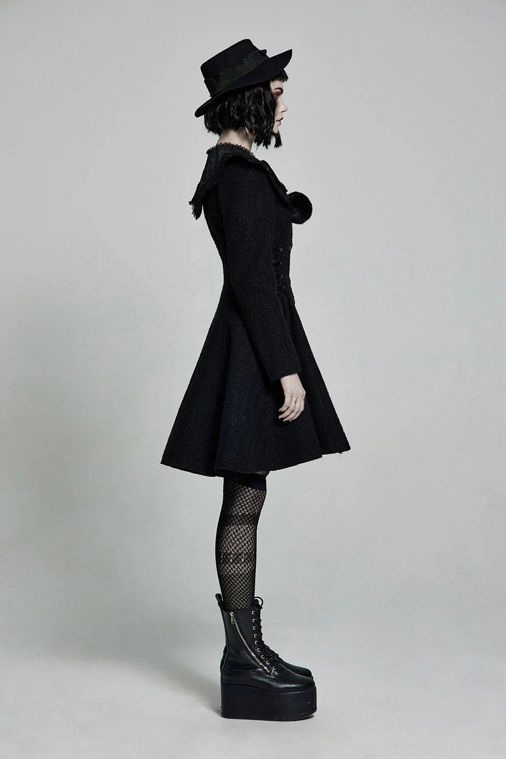 Black Sheep Vintage Goth Coat - Image 4