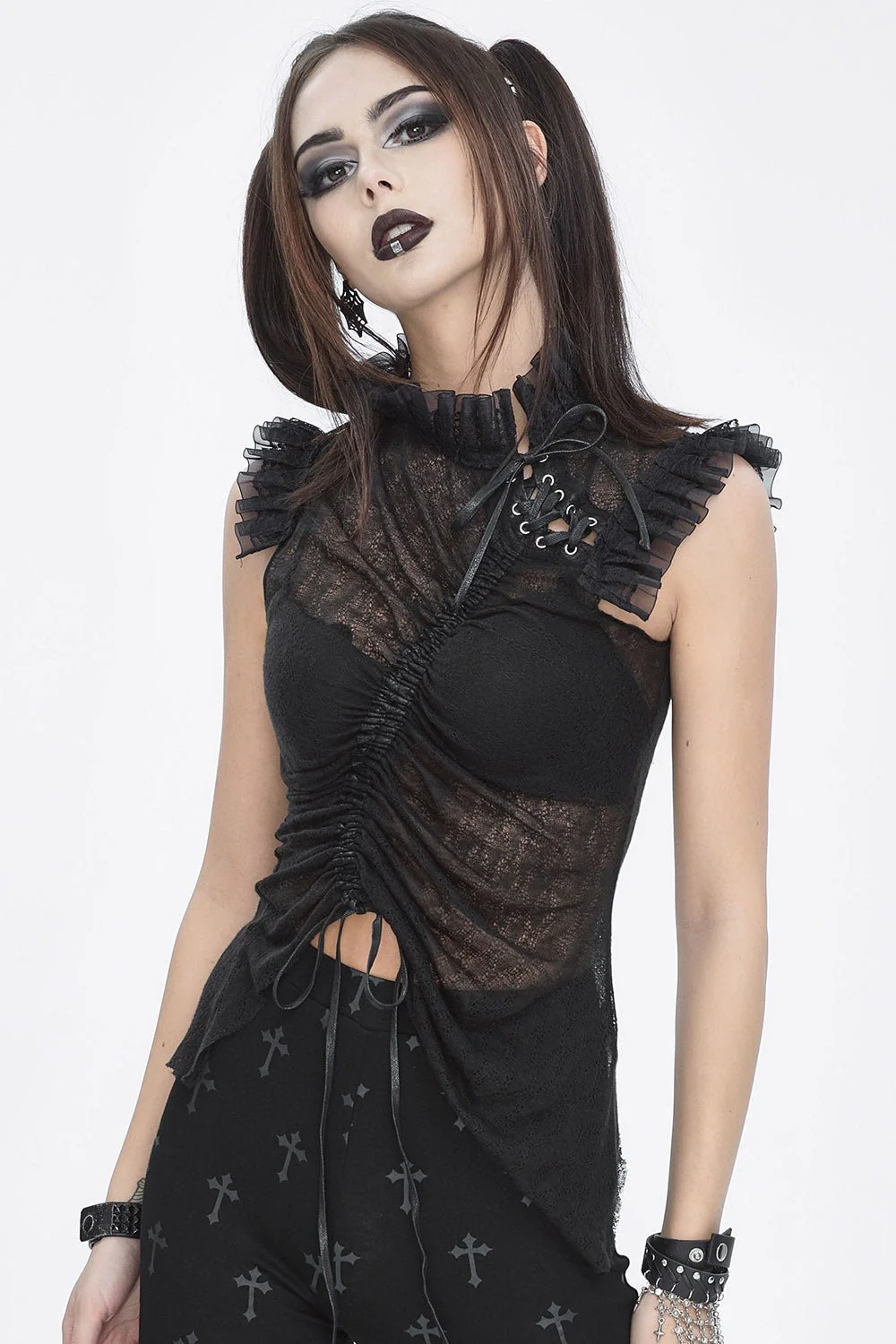 Black Sheep Woven Wool Tank Top - Image 2