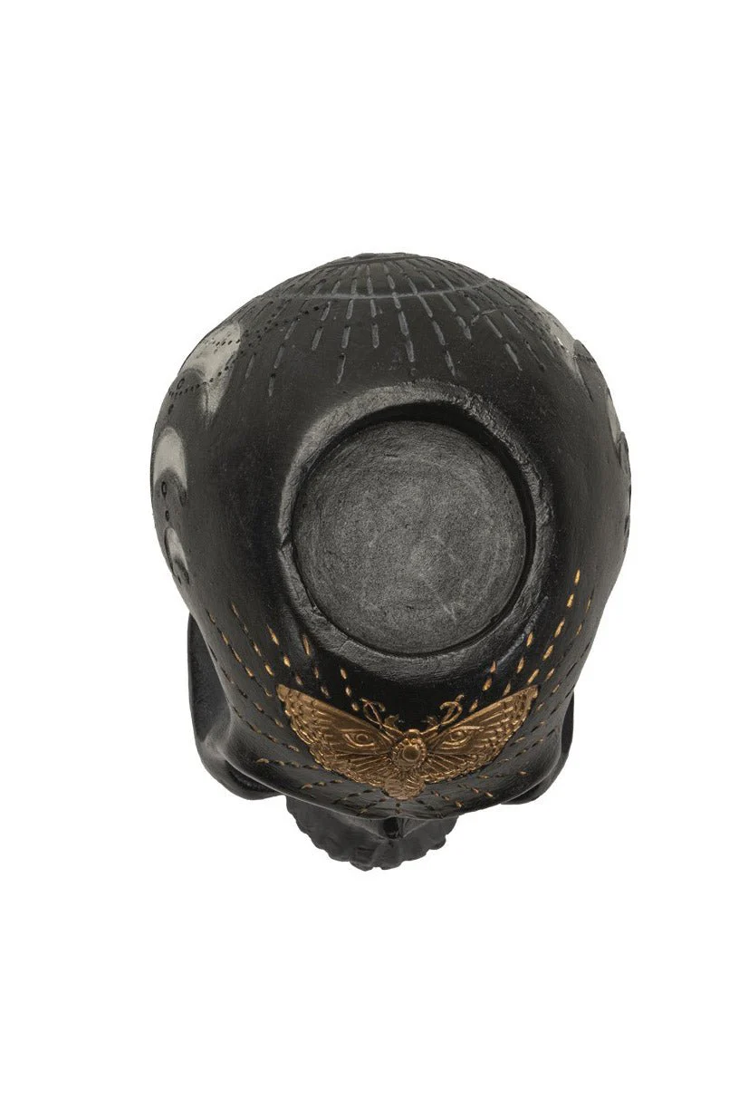 Black Skull Candle Holder - Image 4