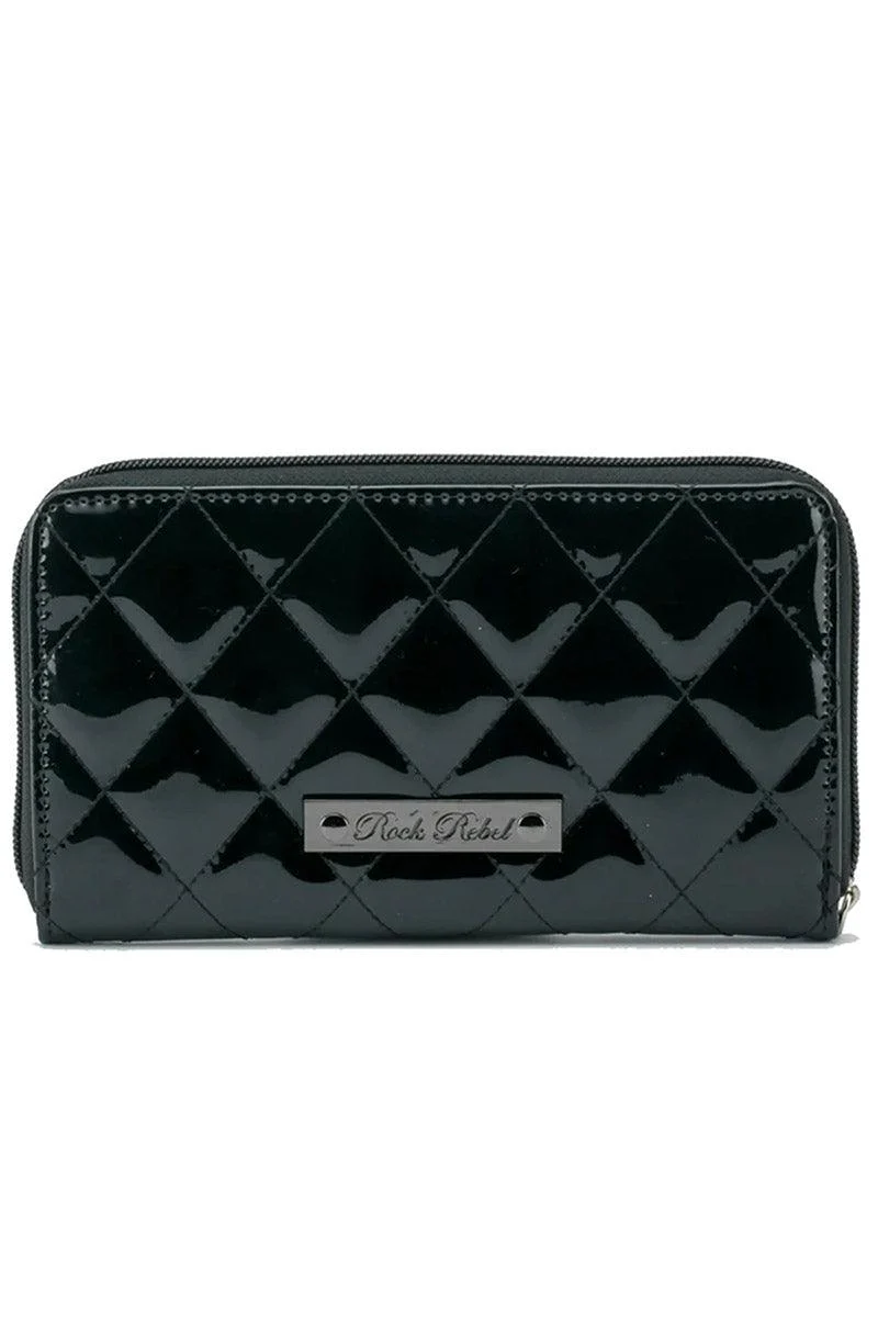 Black Studded Bats Wallet - Image 3