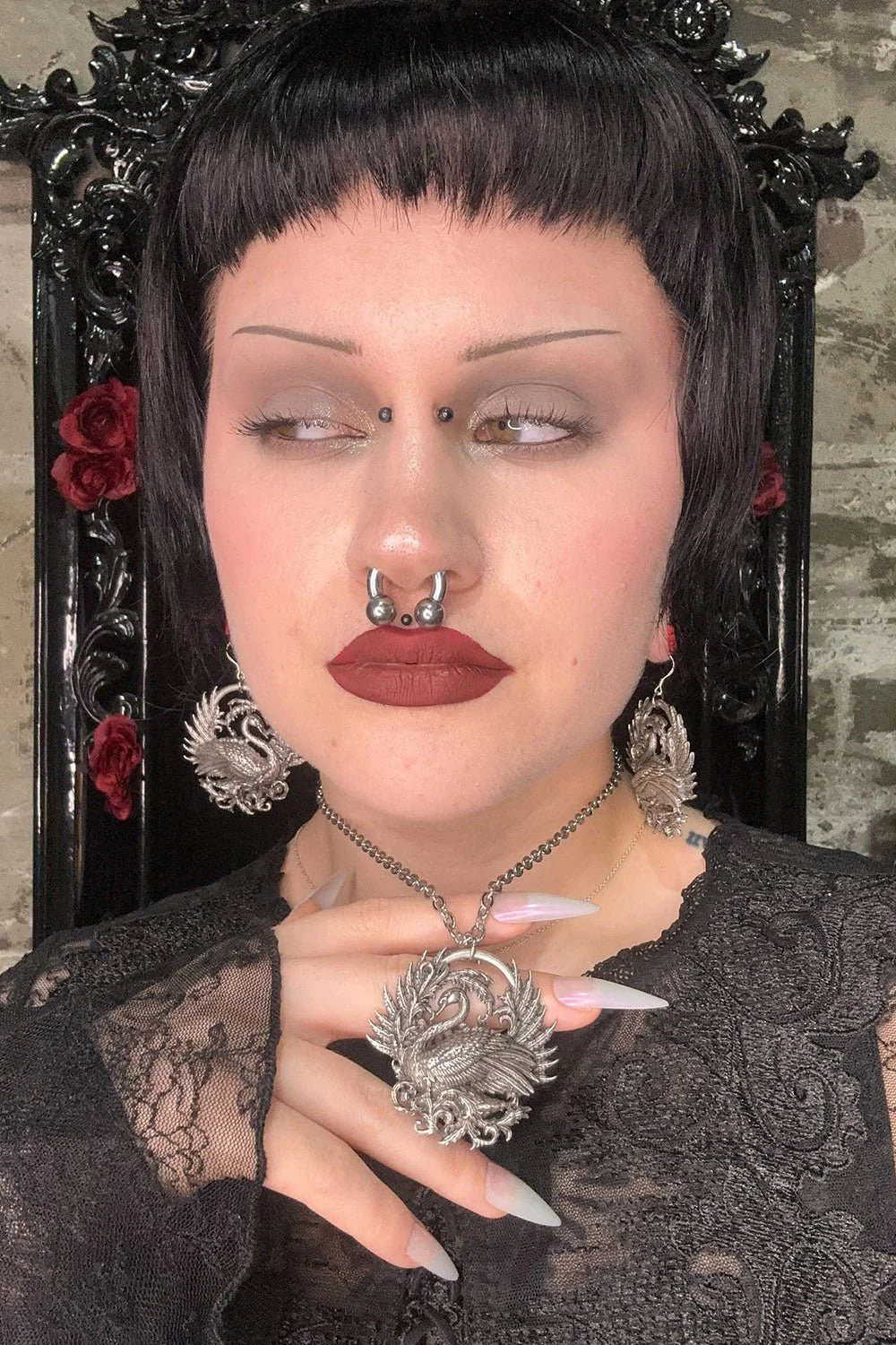 Black Swan Necklace - Image 2