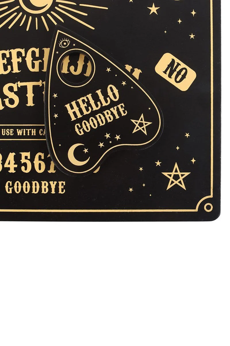 Black Talking Board Placement and Planchette Coaster - Image 4
