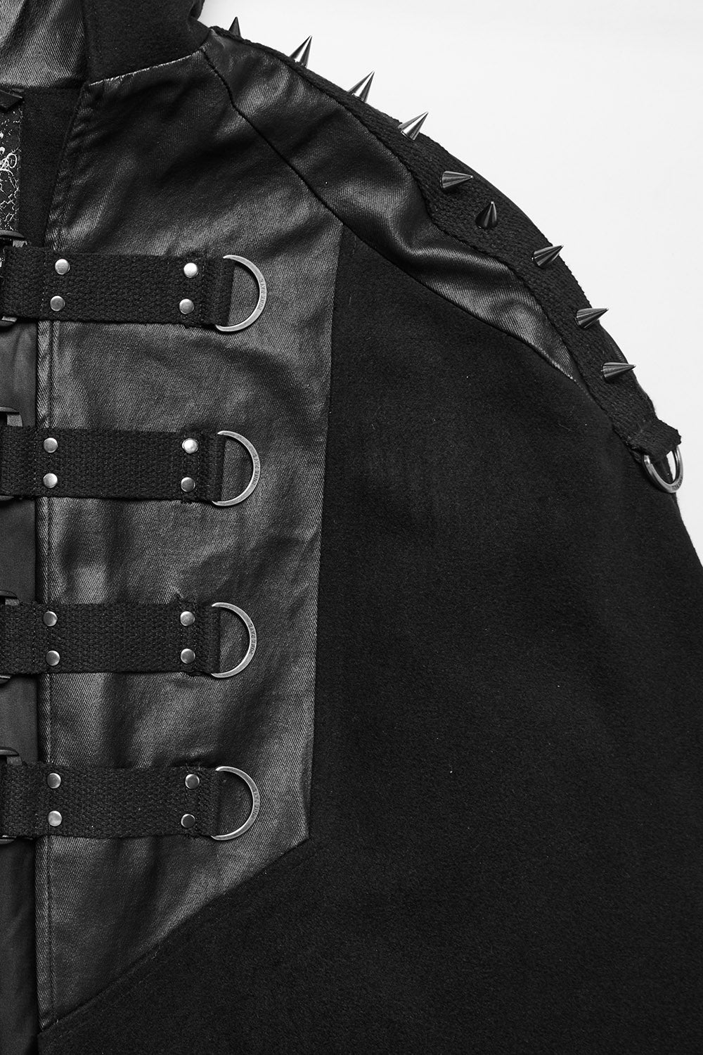 Black Vatican Spiked Cape - Image 7