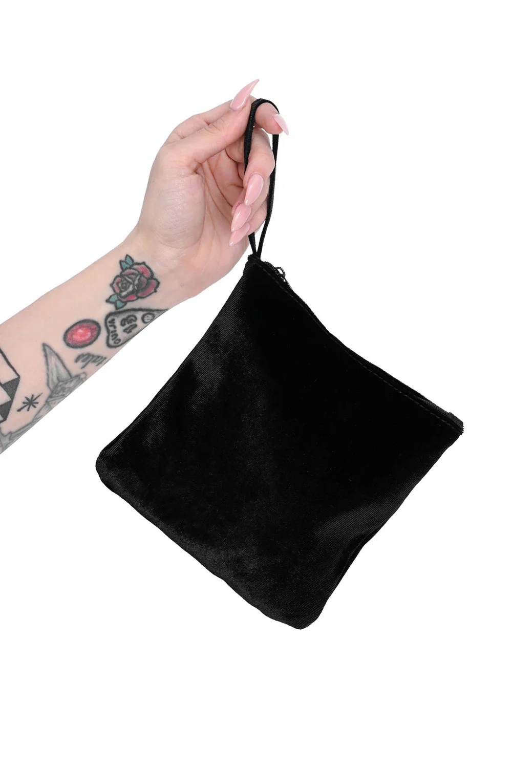 Black Velvet Folding Flats - Image 3
