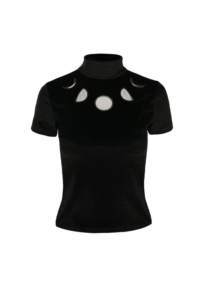 Black Velvet Moon Phases Top - Image 4