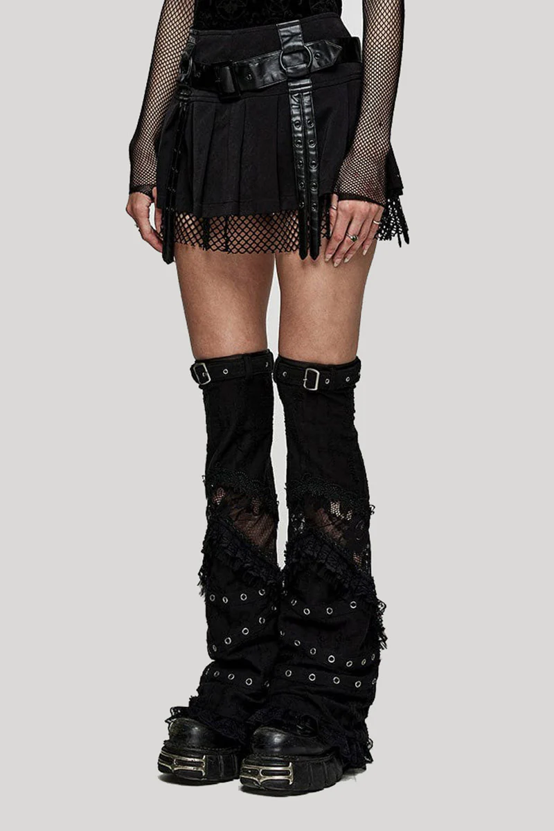 Black Widow Net Mini Skirt - Image 3