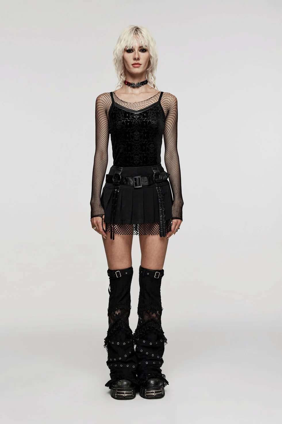 Black Widow Net Mini Skirt - Image 6