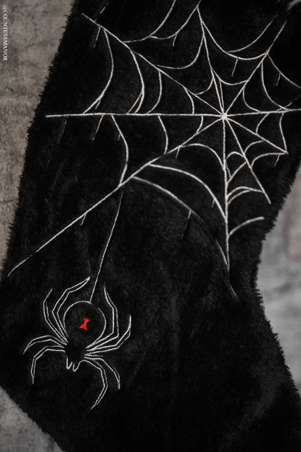 Black Widow Spider Christmas Stocking - Image 3