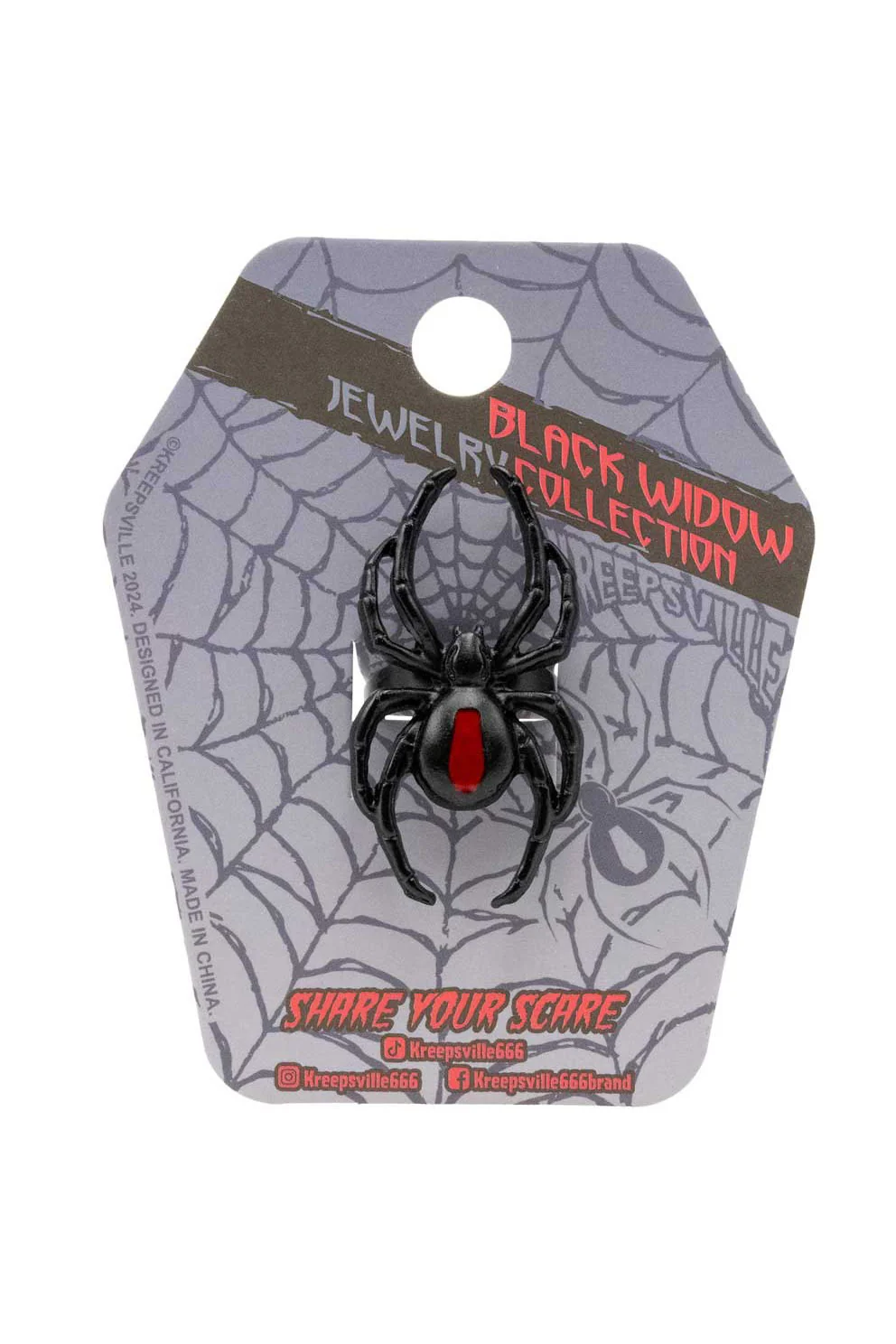 Black Widow Spider Ring - Image 5