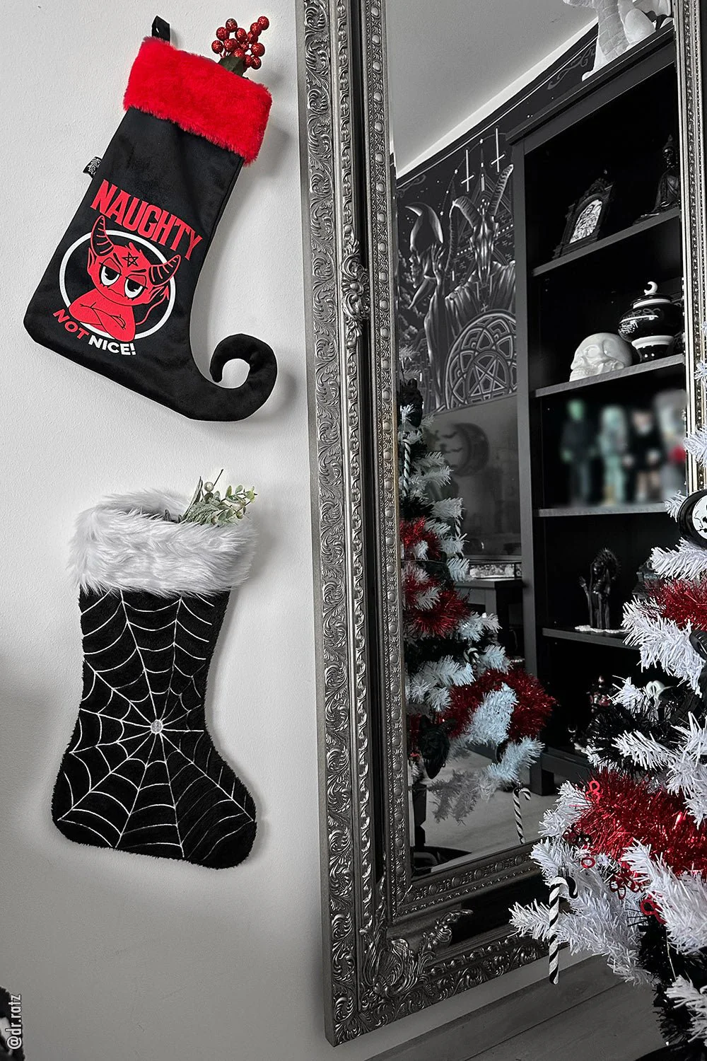 Black Widow Spiderweb Xmas Stocking - Image 13
