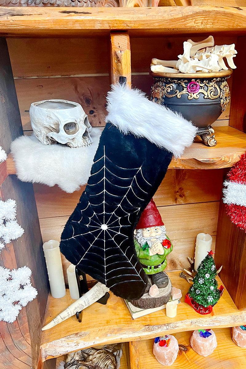 Black Widow Spiderweb Xmas Stocking - Image 15