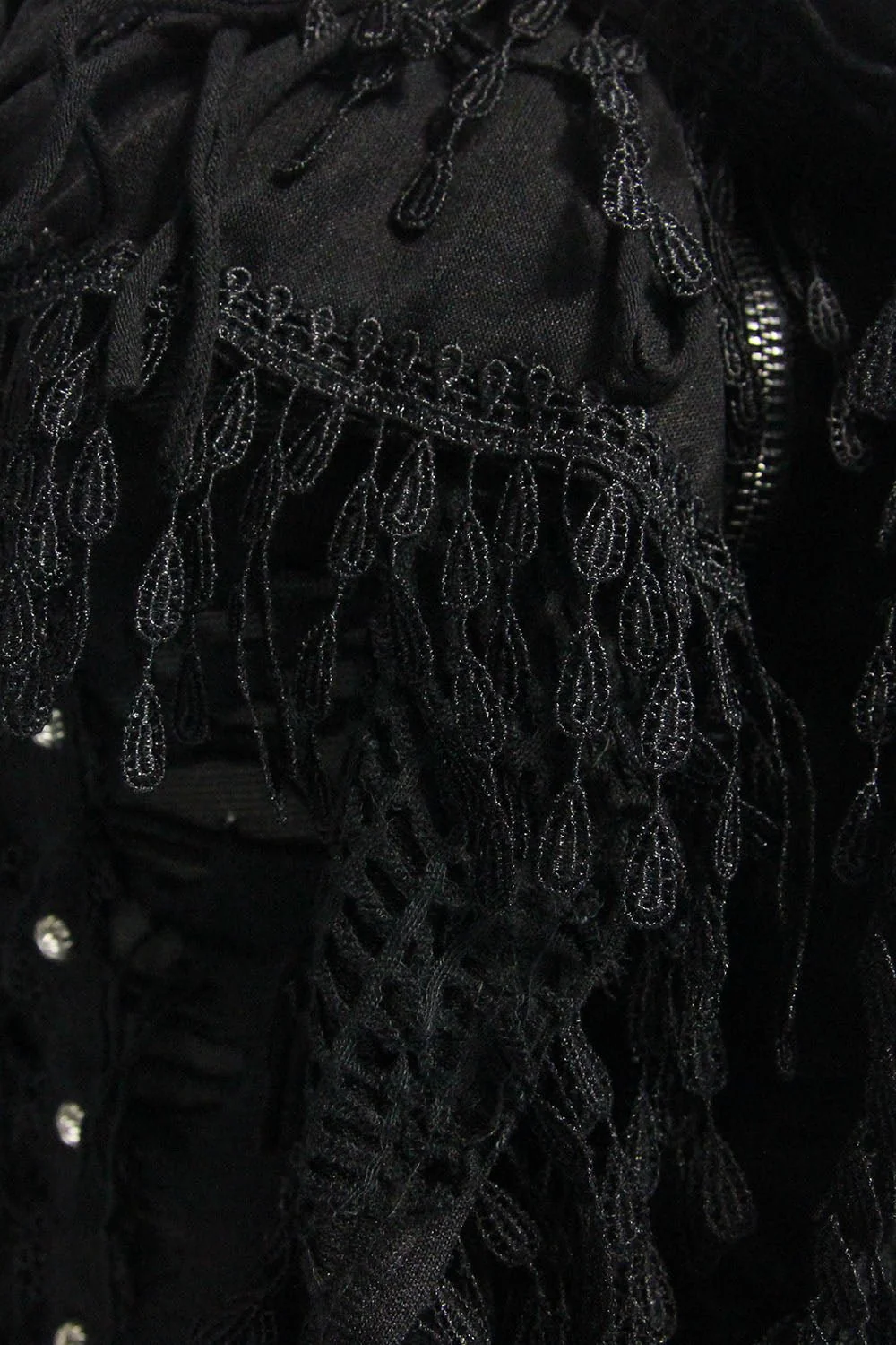 Black Witchery Tattered Cardigan - Image 5