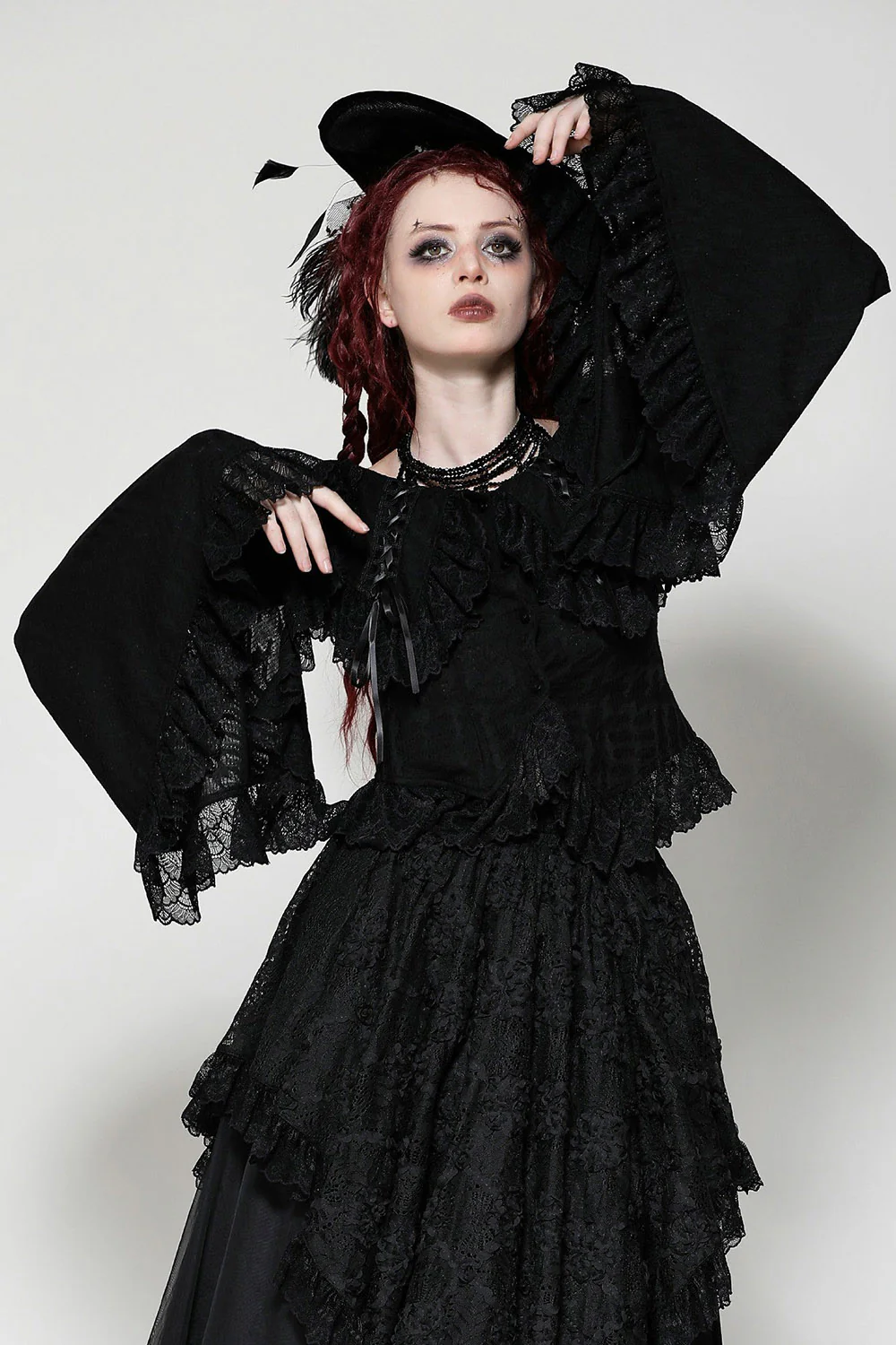 Blacks Sails Pirate Goth Blouse - Image 3