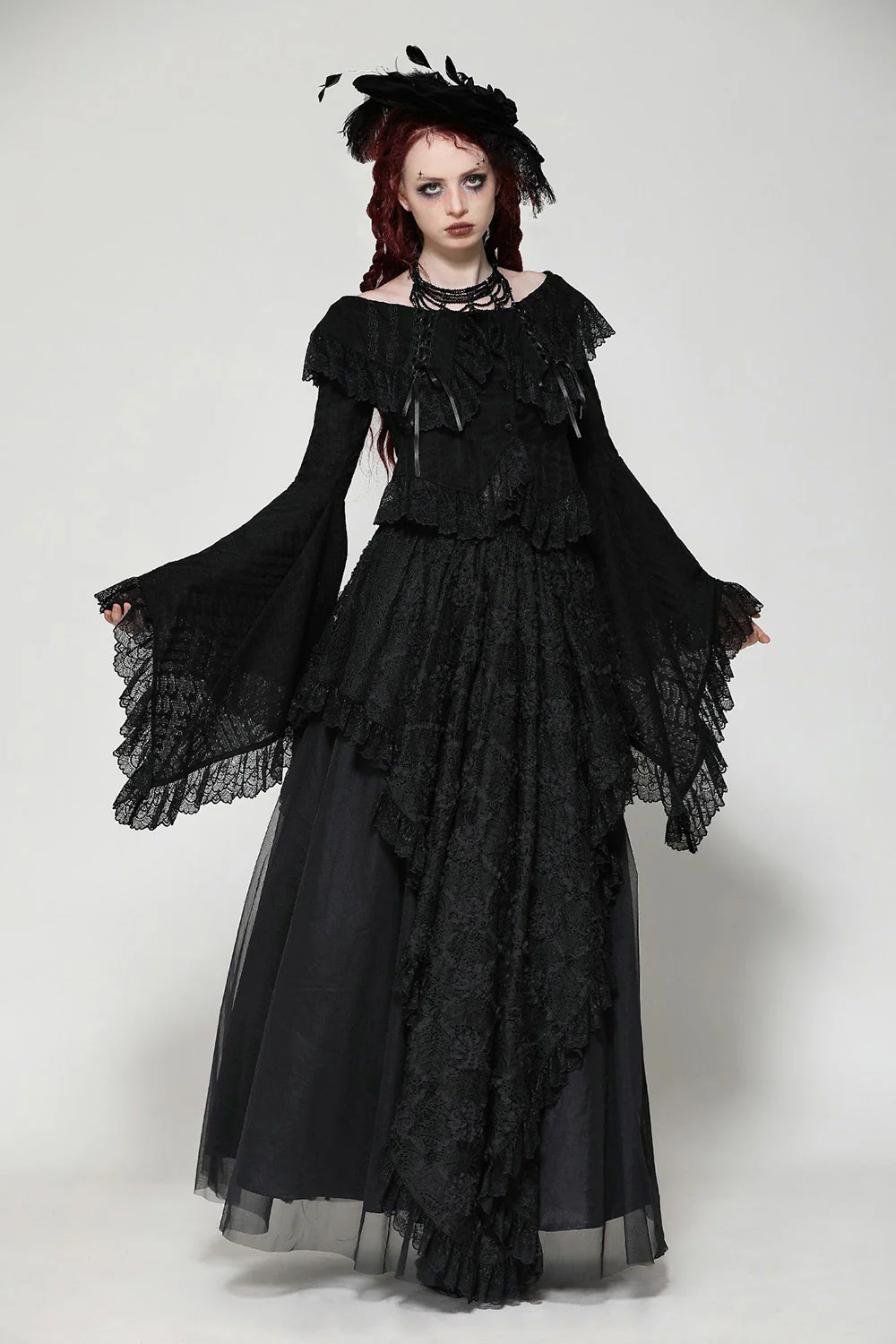 Blacks Sails Pirate Goth Blouse - Image 5