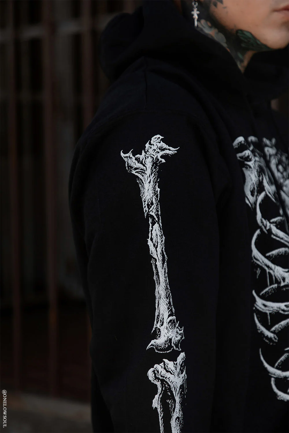 Bleeding Heart Skeleton Hoodie - Image 14