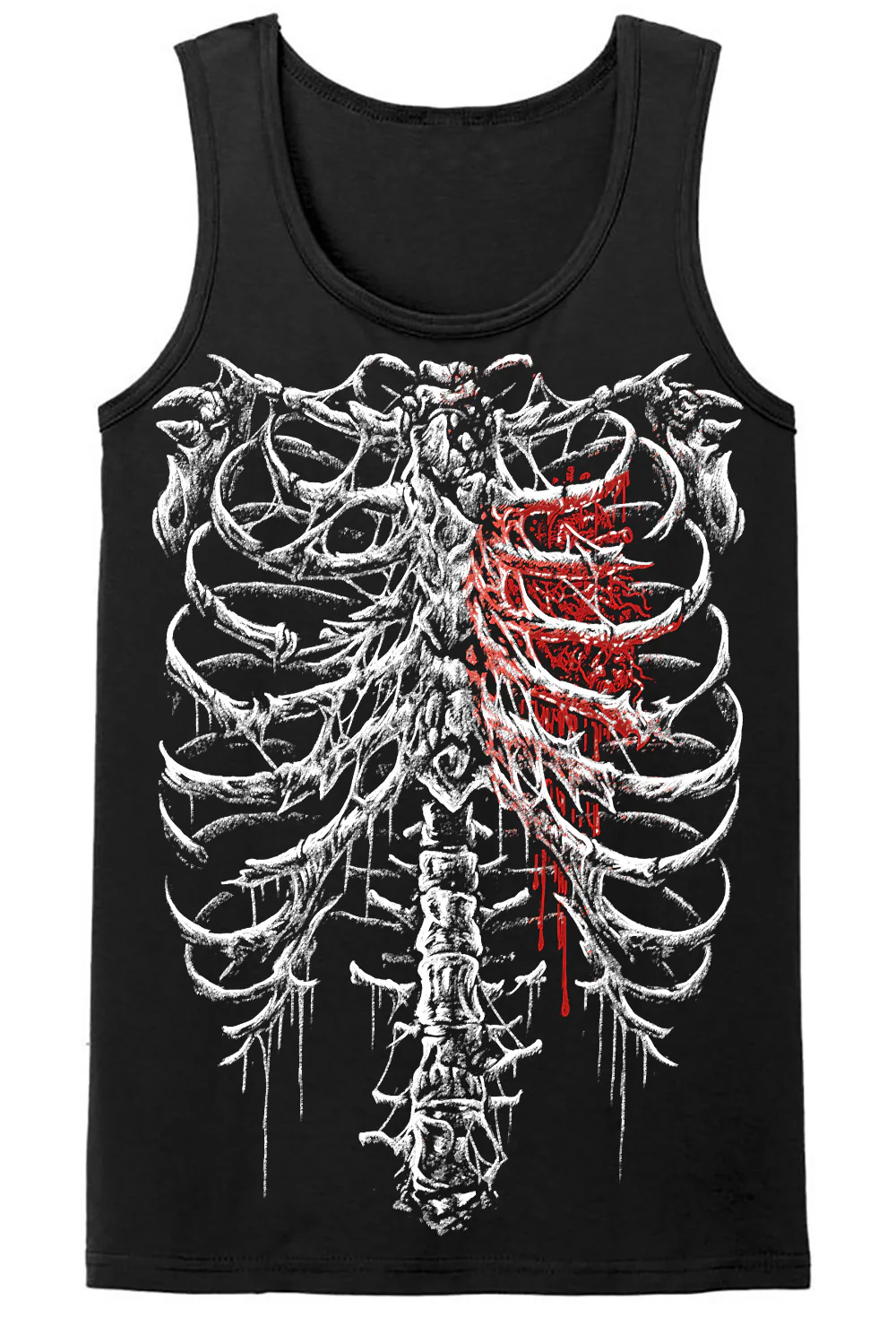 Bleeding Heart Skeleton T-shirt - Image 9