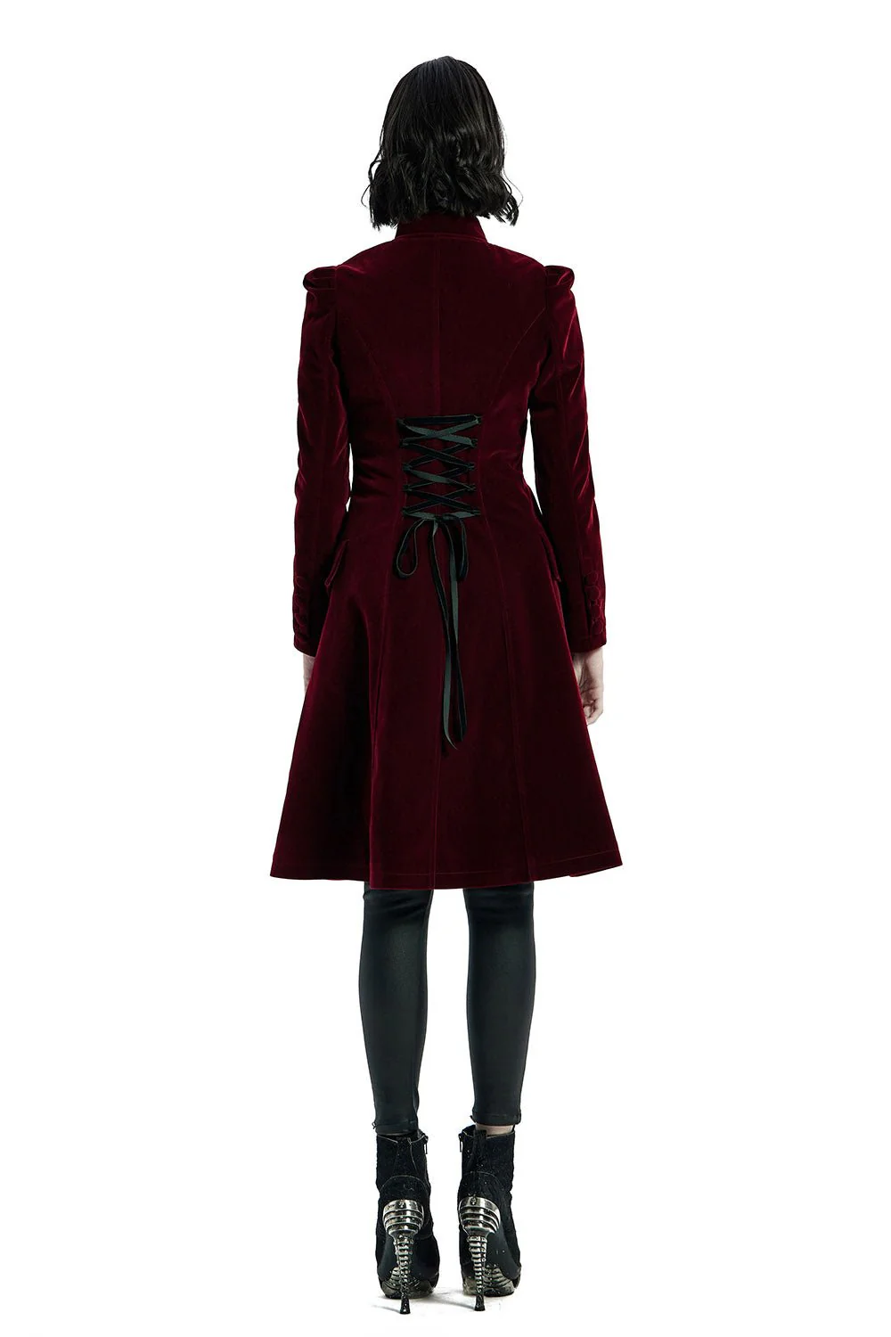 Bleeding Rose Velvet Coat [RED] - Image 4